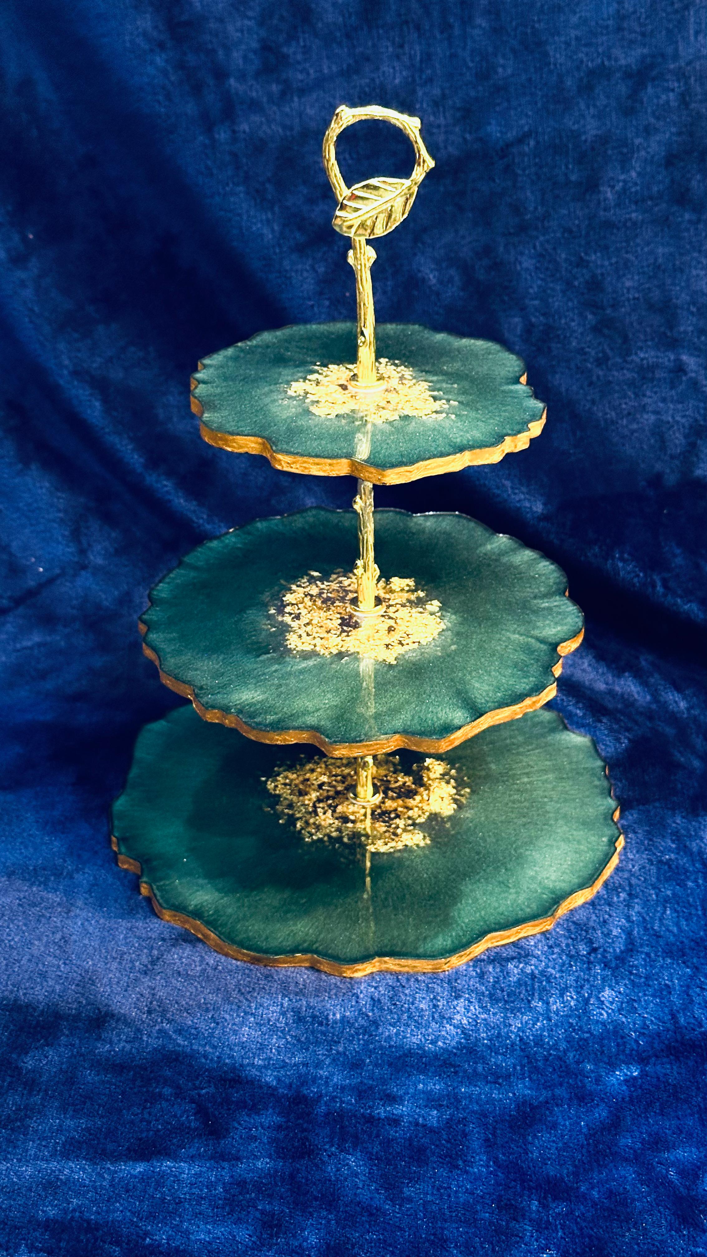 Three-Tier Resin Cake Stand - Resin Art Products