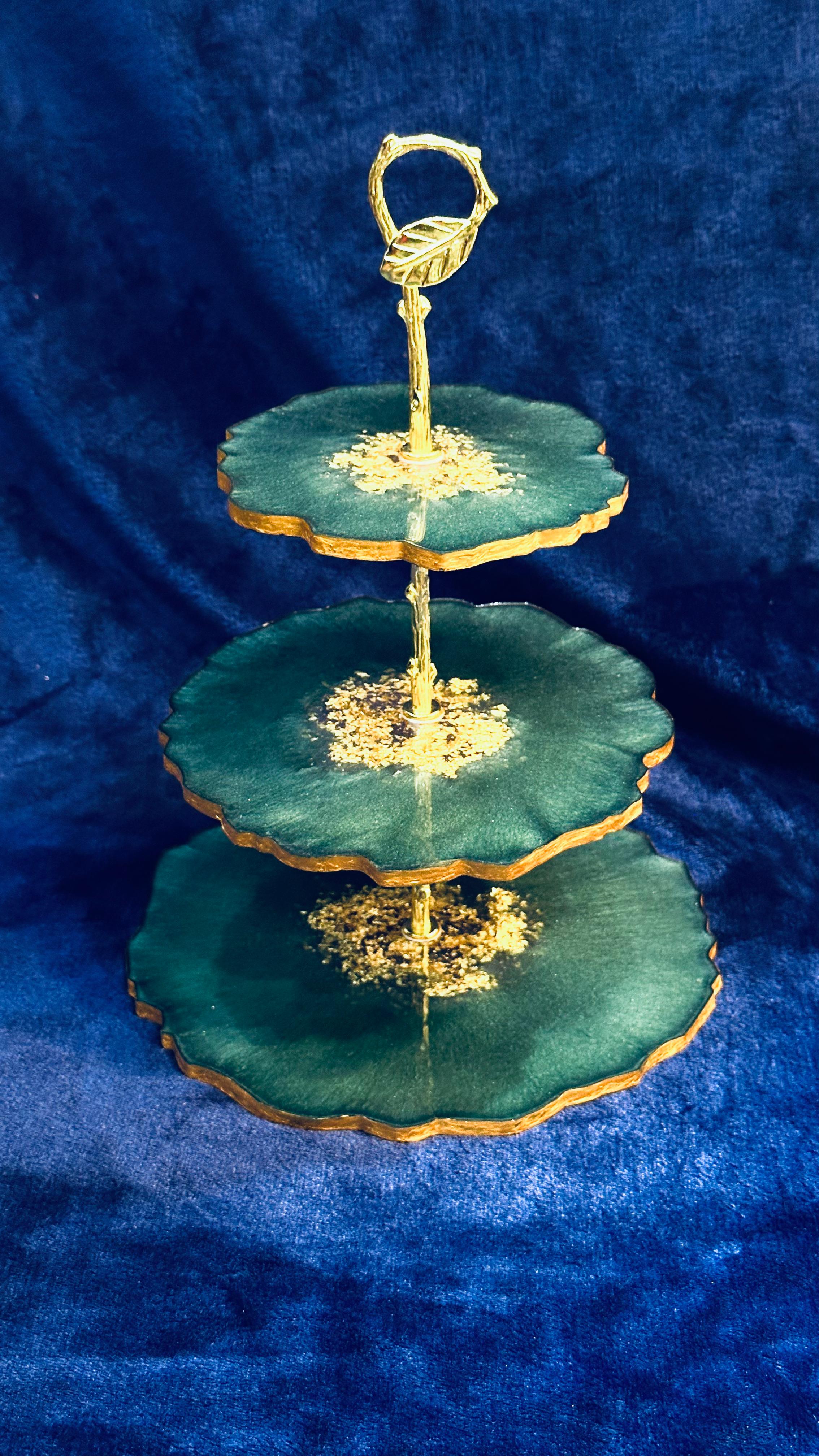 Three-Tier Resin Cake Stand - Resin Art Products