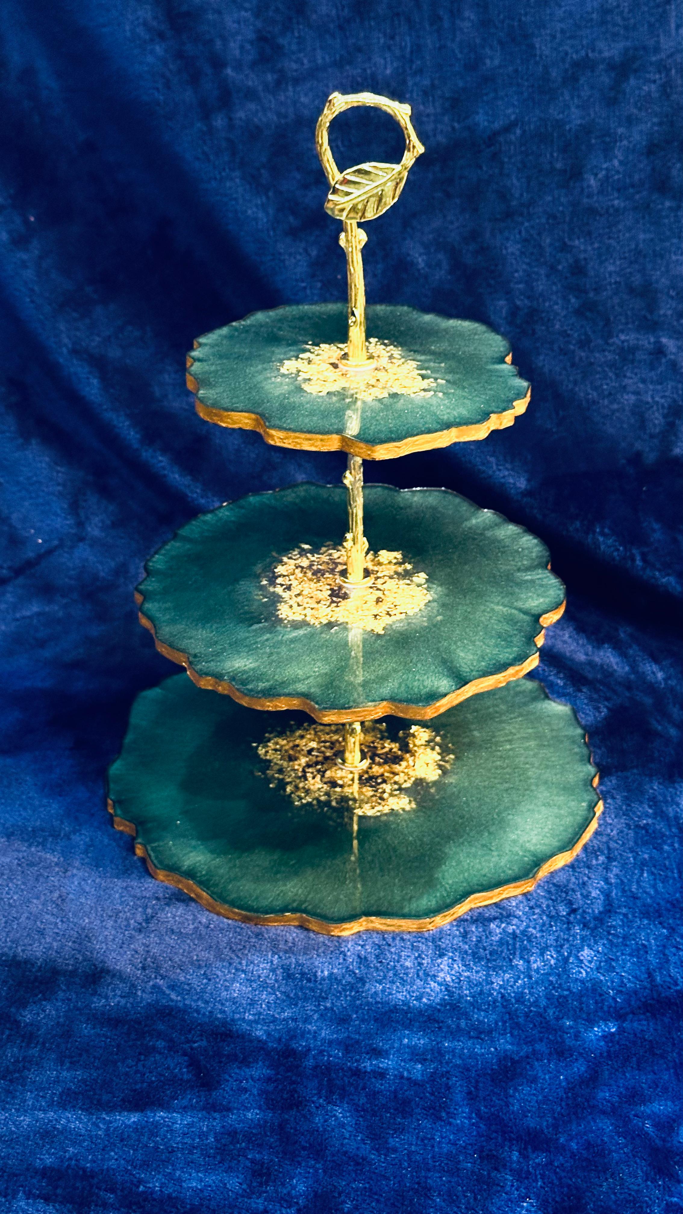 Three-Tier Resin Cake Stand - Resin Art Products