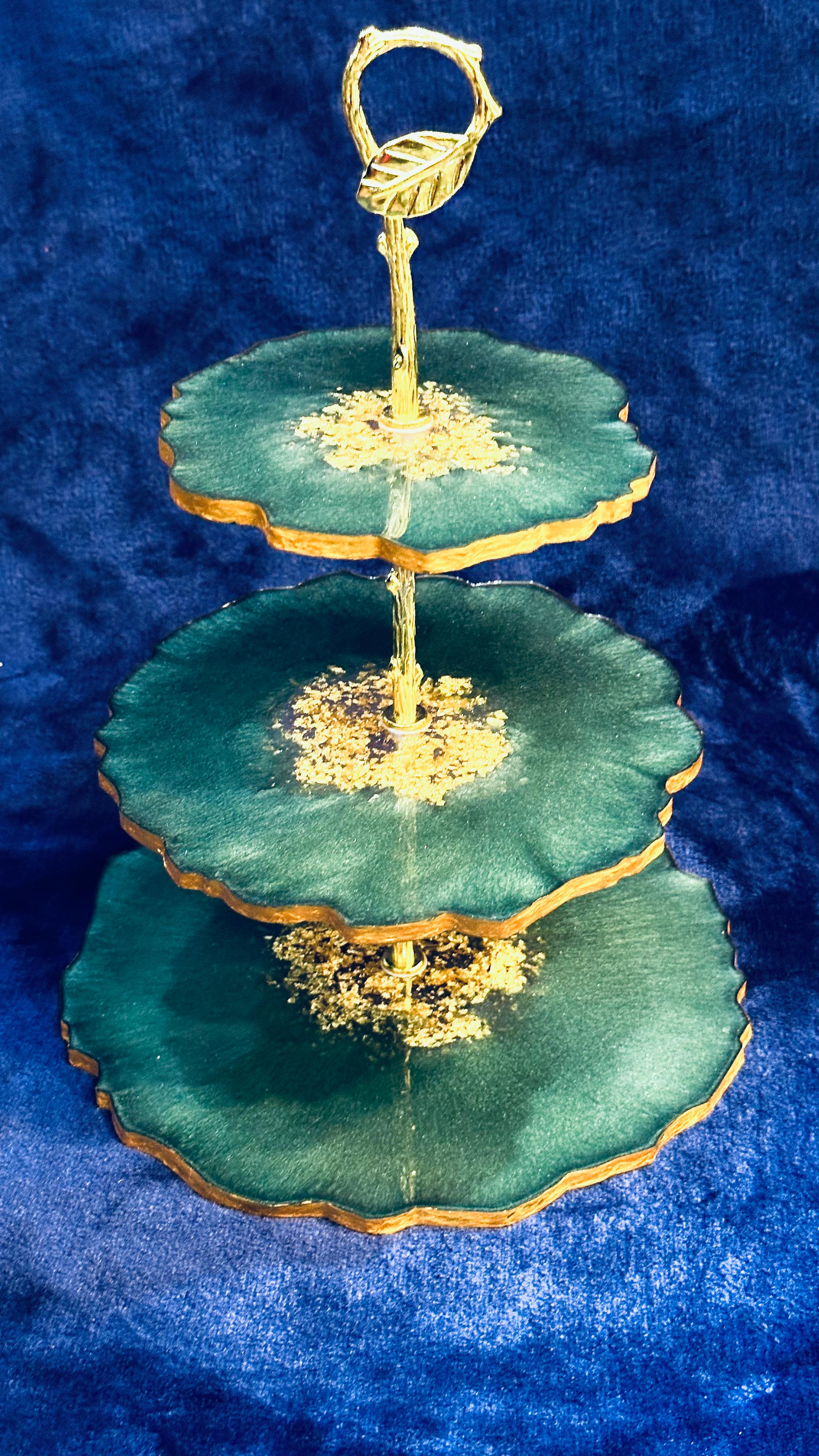 Three-Tier Resin Cake Stand - Resin Art Products