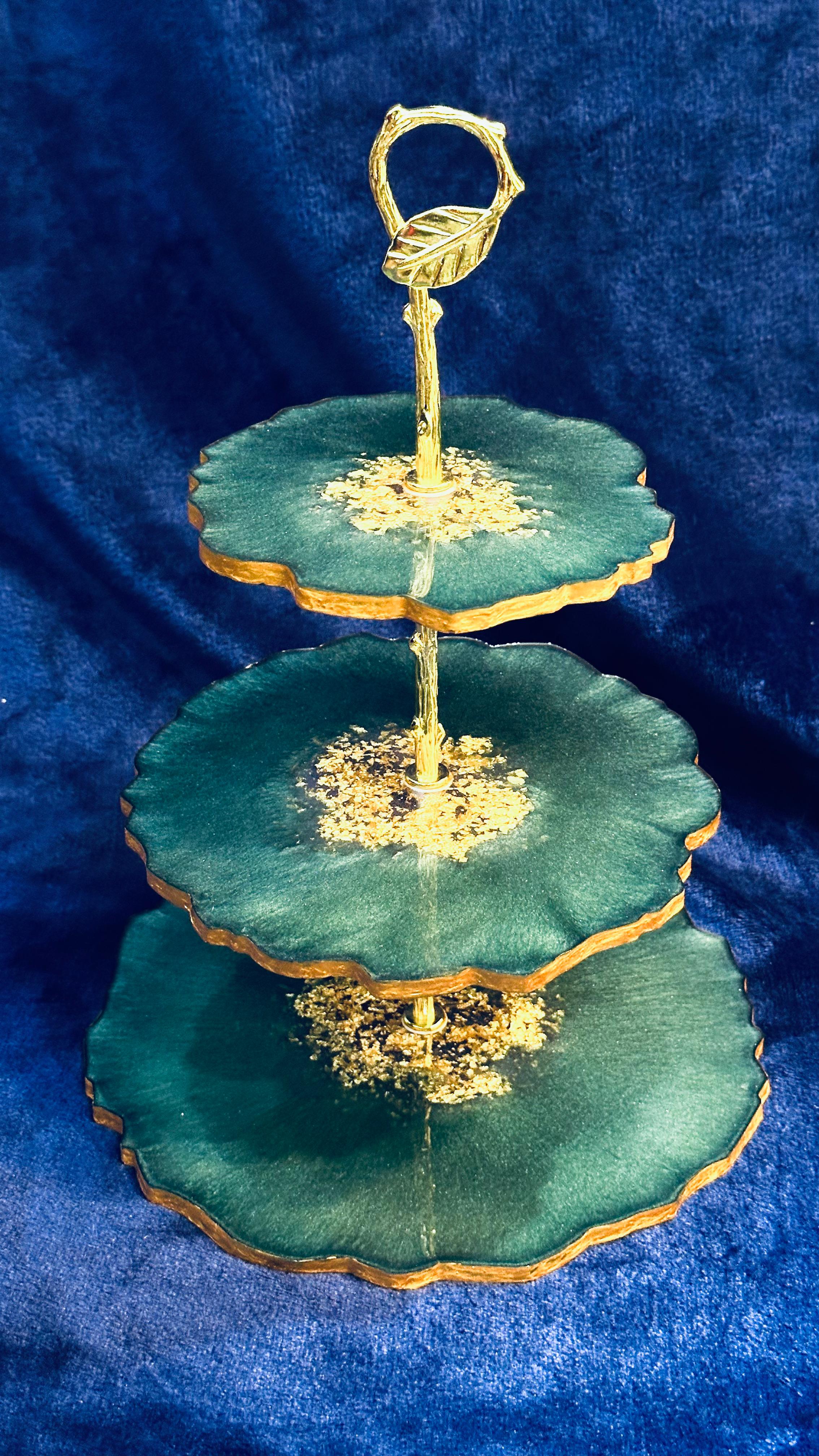 Three-Tier Resin Cake Stand - Resin Art Products